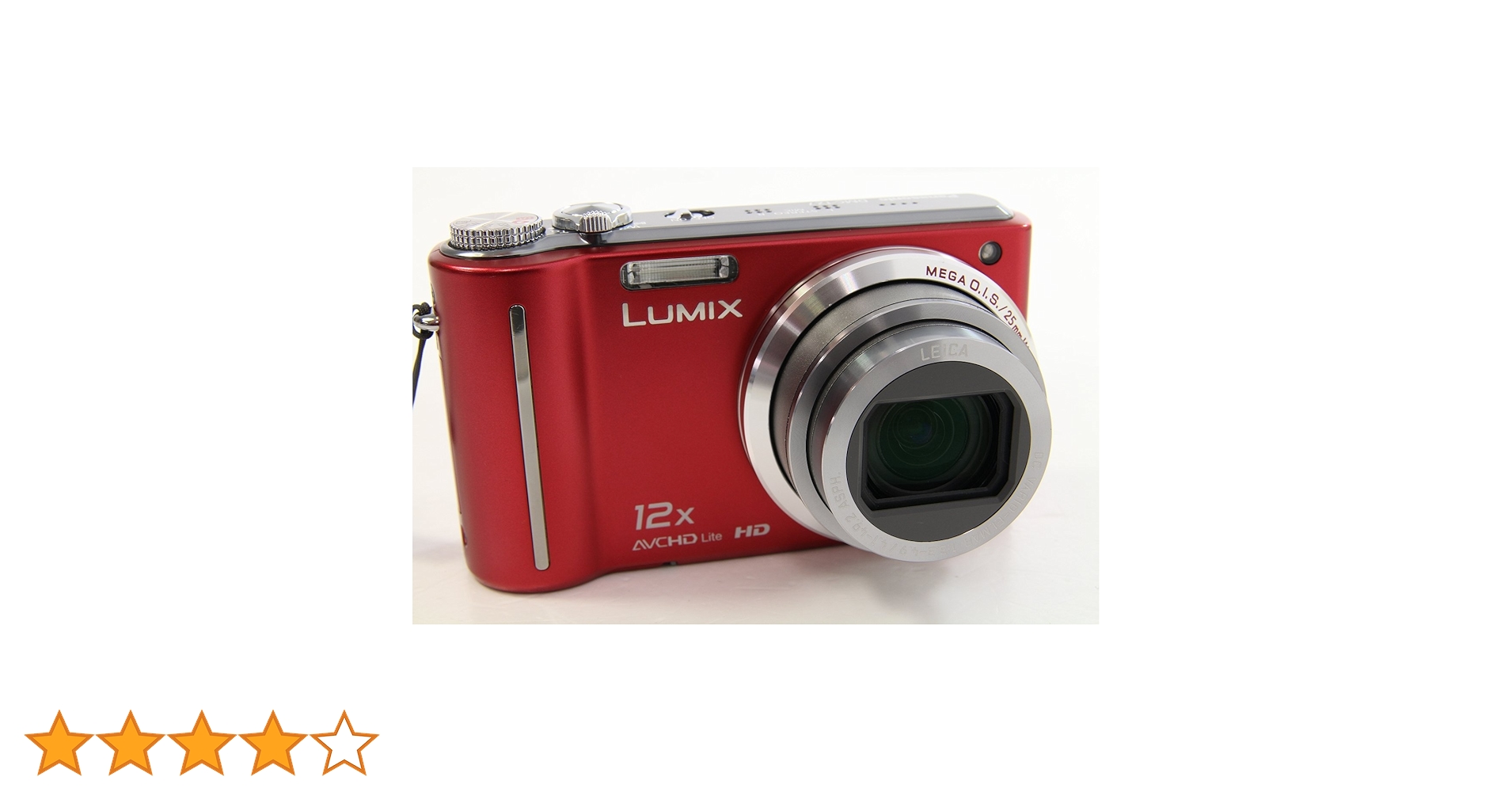 Panasonic LUMIX DMC-TZ7 レッド Panasonic - Lumix DMC-TZ7 Compact Digital Camera Red - 10.1